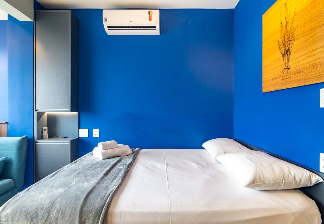 Estúdio em São Paulo - Vista da cidade do 22 andar  Estúdio em São Paulo - Vista da cidade do 22 andar