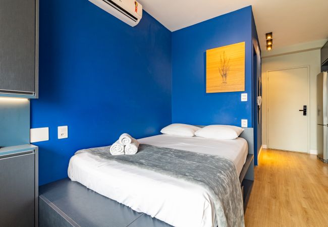 Estúdio em São Paulo - Vista da cidade do 22 andar  Estúdio em São Paulo - Vista da cidade do 22 andar