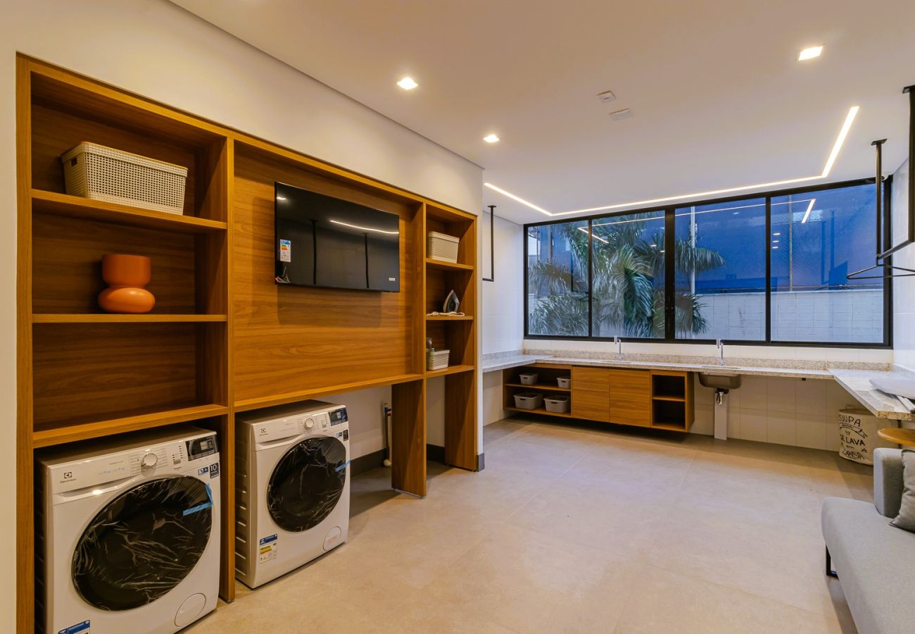 Apartamento em São Paulo - Studio c/ academia e piscina a 3 min do Allianz Apartamento em São Paulo - Studio c/ academia e piscina a 3 min do Allianz