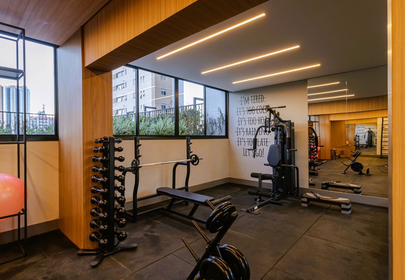 Apartamento em São Paulo - Studio c/ academia e piscina a 3 min do Allianz Apartamento em São Paulo - Studio c/ academia e piscina a 3 min do Allianz