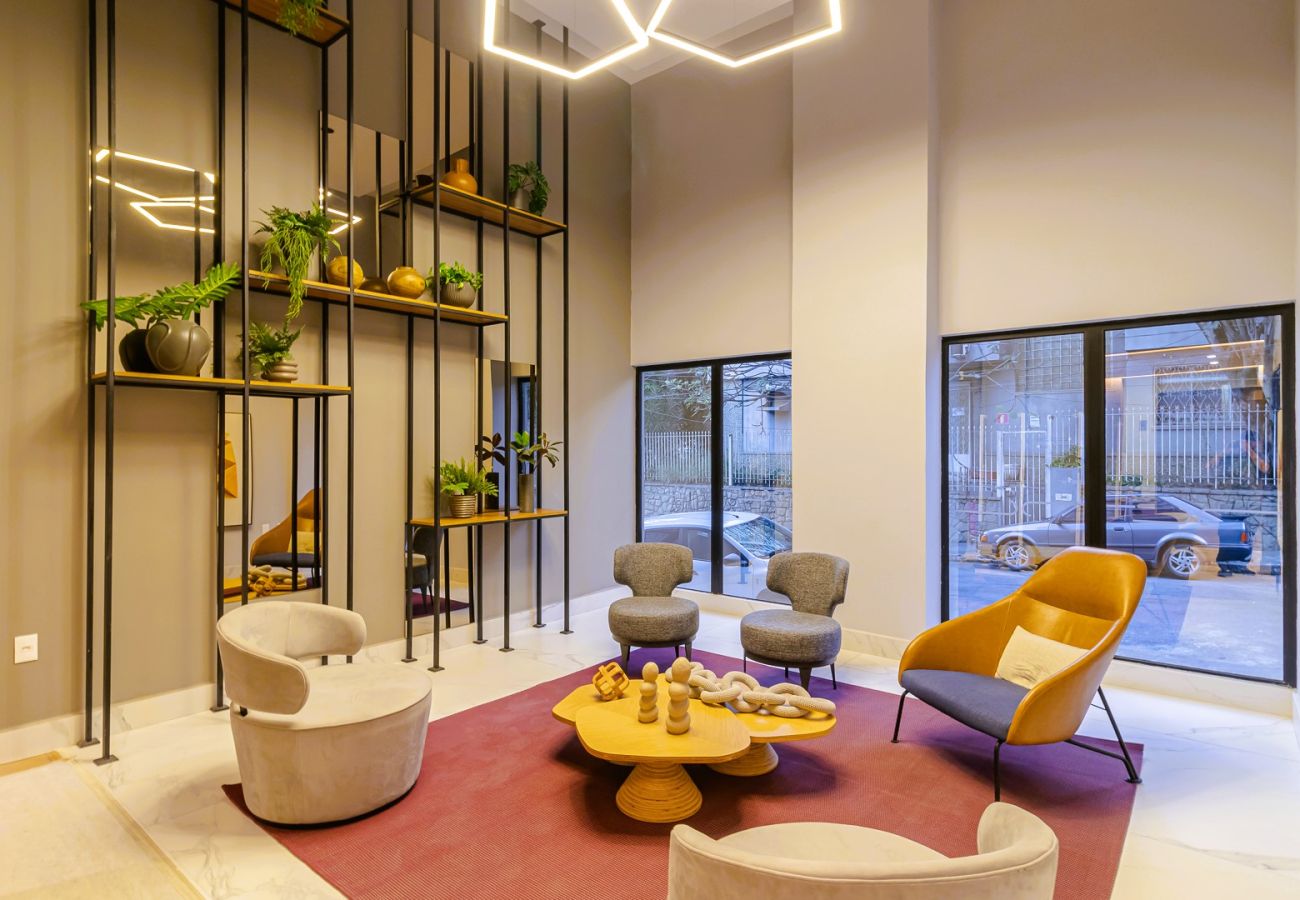 Apartamento em São Paulo - Studio c/ academia e piscina a 3 min do Allianz Apartamento em São Paulo - Studio c/ academia e piscina a 3 min do Allianz