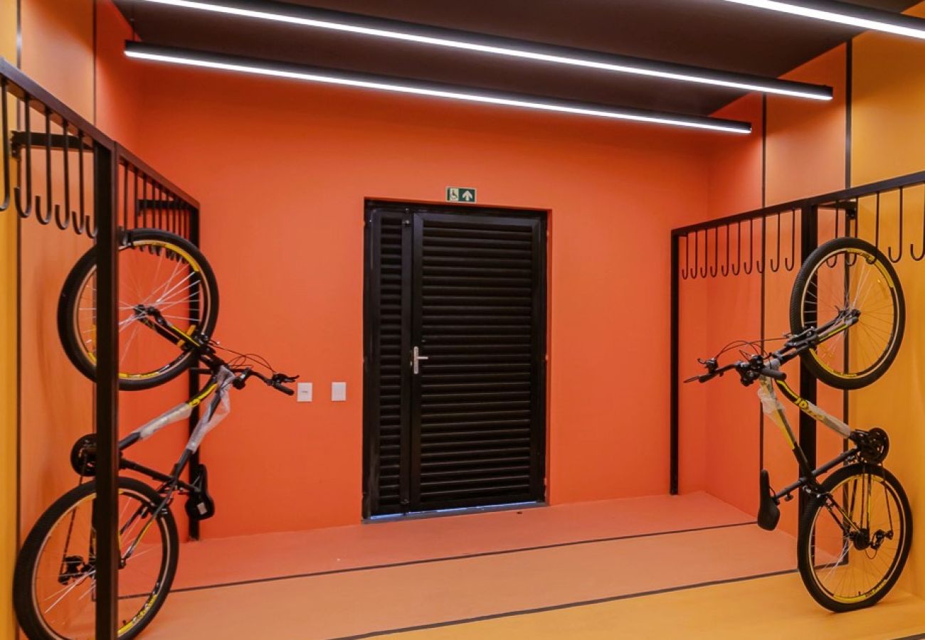 Apartamento em São Paulo - Studio c/ academia e piscina a 3 min do Allianz Apartamento em São Paulo - Studio c/ academia e piscina a 3 min do Allianz