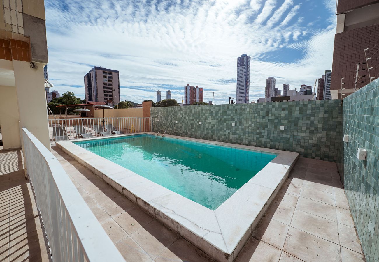 Apartamento em João Pessoa - Apto Pet-friendly c/ piscina, wi-fi, ar e garagem Apartamento em João Pessoa - Apto Pet-friendly c/ piscina, wi-fi, ar e garagem