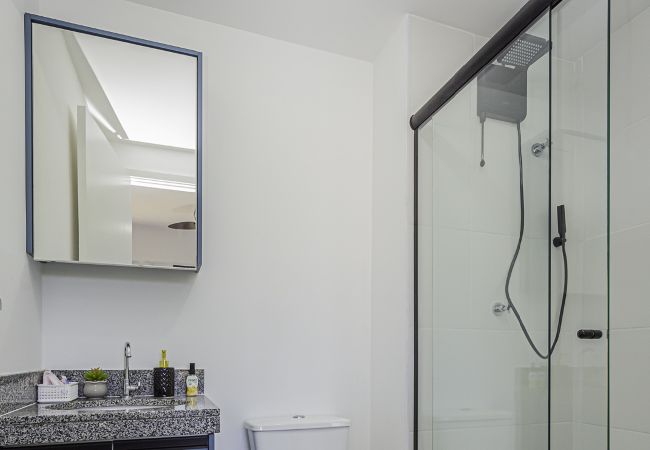 Apartamento em São Paulo - Loft com smart lock e varanda no Bresser Apartamento em São Paulo - Loft com smart lock e varanda no Bresser