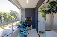 Apartamento em Penha - Apto pet friendly c/ garagem a 500m da praia