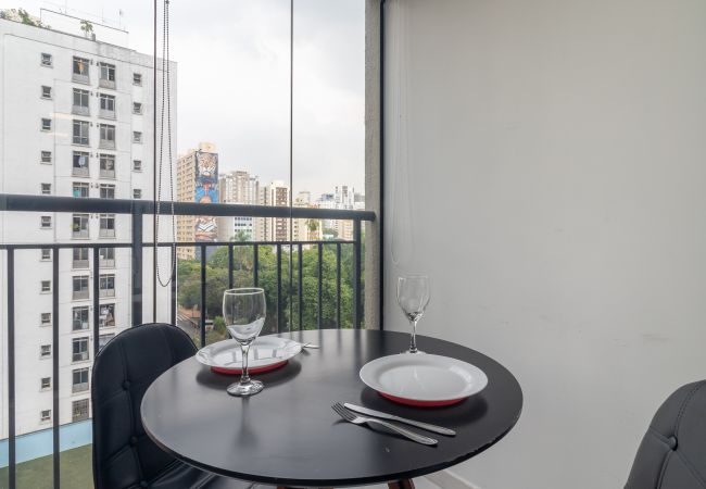 Estúdio em São Paulo - YCP 704 Piscina, varanda e academia Estúdio em São Paulo - YCP 704 Piscina, varanda e academia