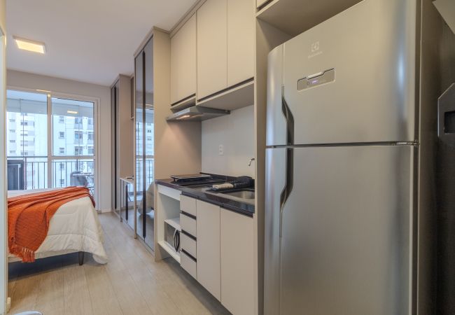 Estúdio em São Paulo - YCP 704 Piscina, varanda e academia Estúdio em São Paulo - YCP 704 Piscina, varanda e academia