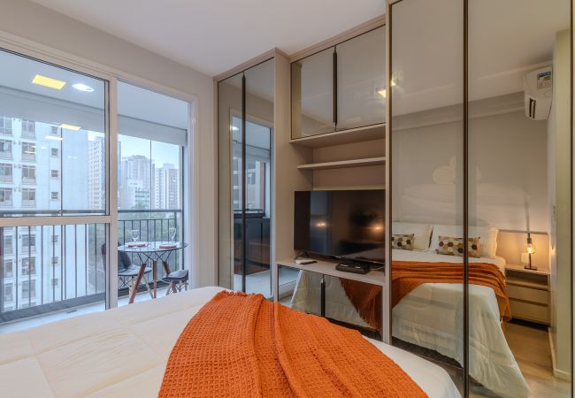 Estúdio em São Paulo - YCP 704 Piscina, varanda e academia Estúdio em São Paulo - YCP 704 Piscina, varanda e academia