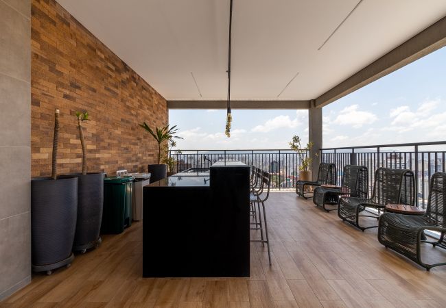 Estúdio em São Paulo - YCP 704 Piscina, varanda e academia Estúdio em São Paulo - YCP 704 Piscina, varanda e academia