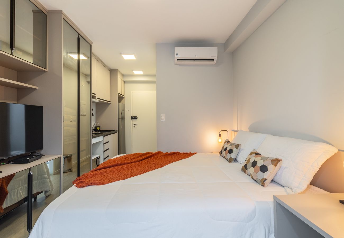 Estúdio em São Paulo - YCP 704 Piscina, varanda e academia Estúdio em São Paulo - YCP 704 Piscina, varanda e academia