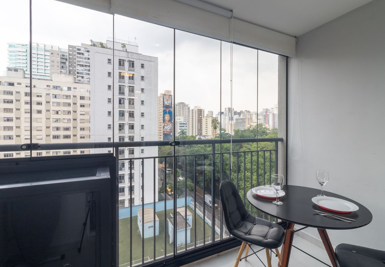 Estúdio em São Paulo - YCP 704 Piscina, varanda e academia Estúdio em São Paulo - YCP 704 Piscina, varanda e academia