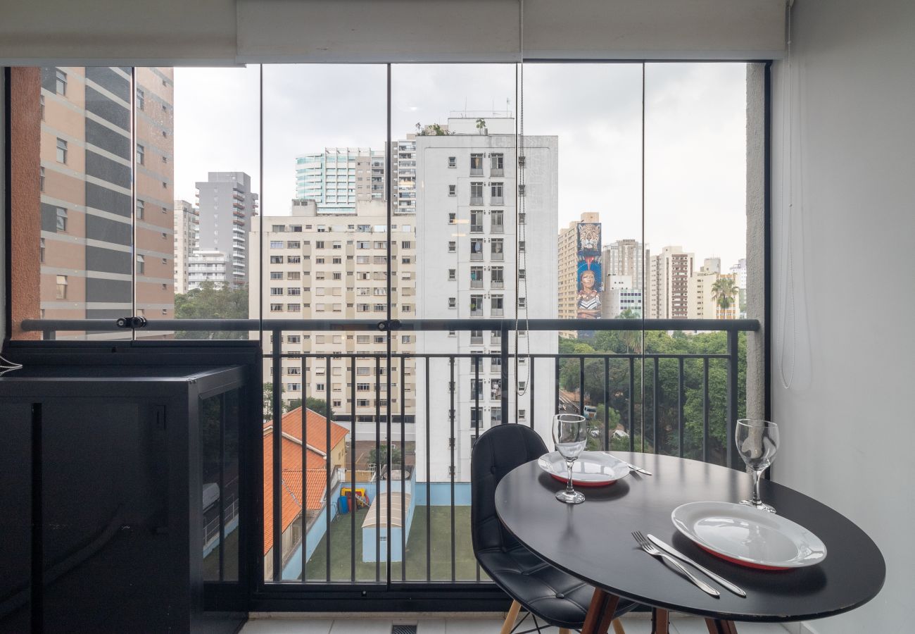 Estúdio em São Paulo - YCP 704 Piscina, varanda e academia Estúdio em São Paulo - YCP 704 Piscina, varanda e academia