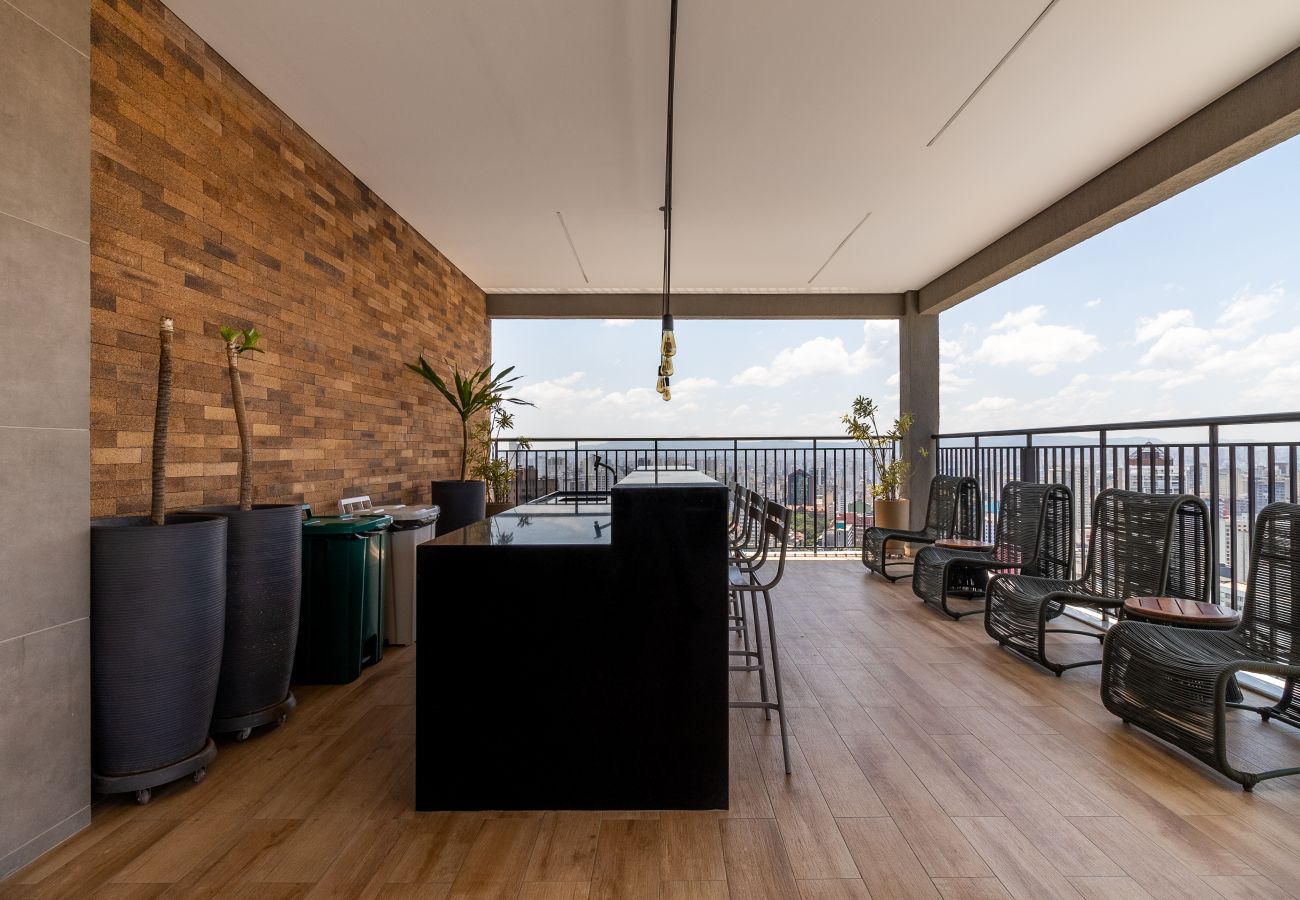 Estúdio em São Paulo - YCP 704 Piscina, varanda e academia Estúdio em São Paulo - YCP 704 Piscina, varanda e academia