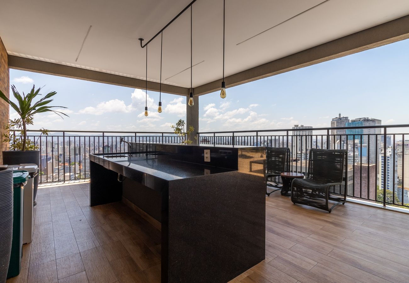 Estúdio em São Paulo - YCP 704 Piscina, varanda e academia Estúdio em São Paulo - YCP 704 Piscina, varanda e academia