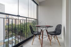 Estúdio em São Paulo - YCP 704 Piscina, varanda e academia