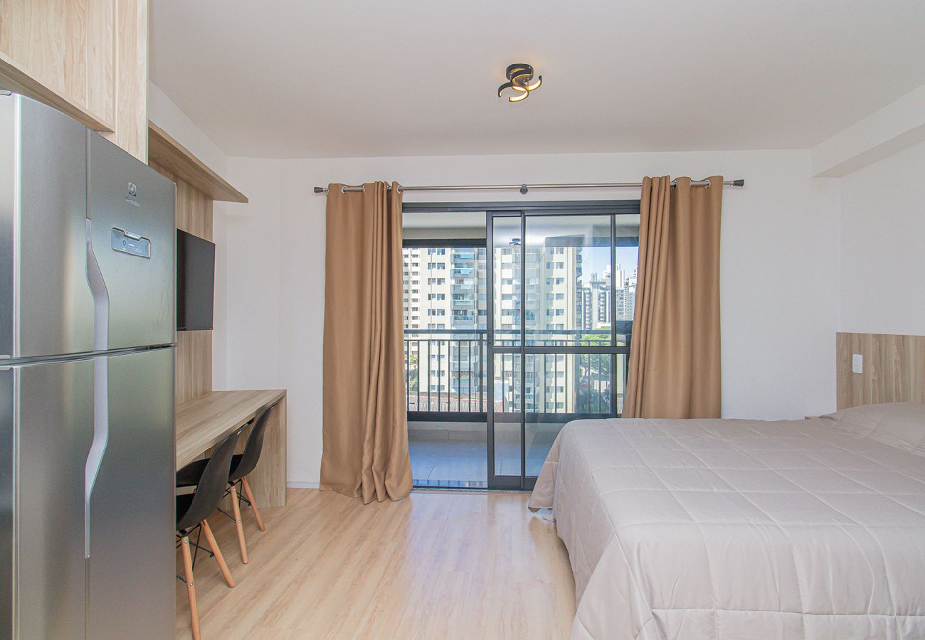 Apartamento em São Paulo - Studio com varanda e academia próximo ao metrô Apartamento em São Paulo - Studio com varanda e academia próximo ao metrô