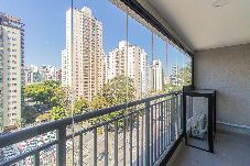 Apartamento em São Paulo - Studio com varanda e academia próximo ao metrô