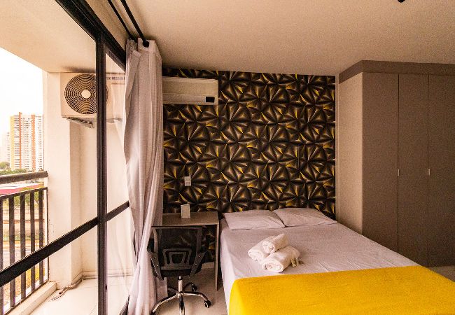 Apartamento em São Paulo - Flat moderno com academia e Wi-Fi no Tatuapé Apartamento em São Paulo - Flat moderno com academia e Wi-Fi no Tatuapé