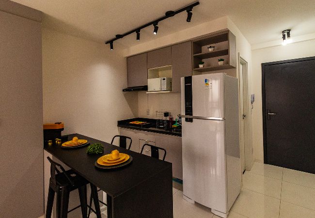 Apartamento em São Paulo - Flat moderno com academia e Wi-Fi no Tatuapé Apartamento em São Paulo - Flat moderno com academia e Wi-Fi no Tatuapé