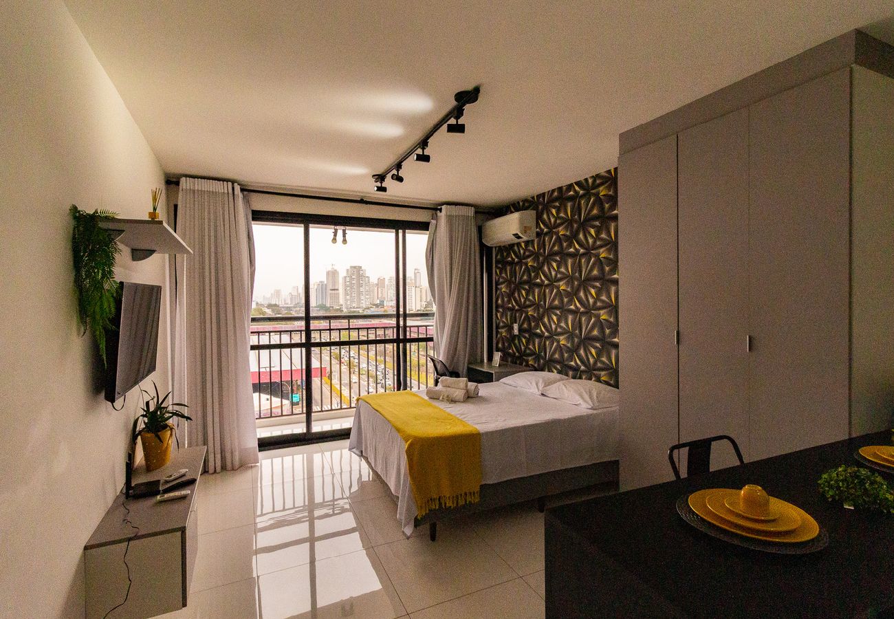 Apartamento em São Paulo - Flat moderno com academia e Wi-Fi no Tatuapé Apartamento em São Paulo - Flat moderno com academia e Wi-Fi no Tatuapé