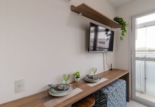 Apartamento em São Paulo - Flat no Tatuapé com Wi-Fi, academia e Pet Friendly Apartamento em São Paulo - Flat no Tatuapé com Wi-Fi, academia e Pet Friendly