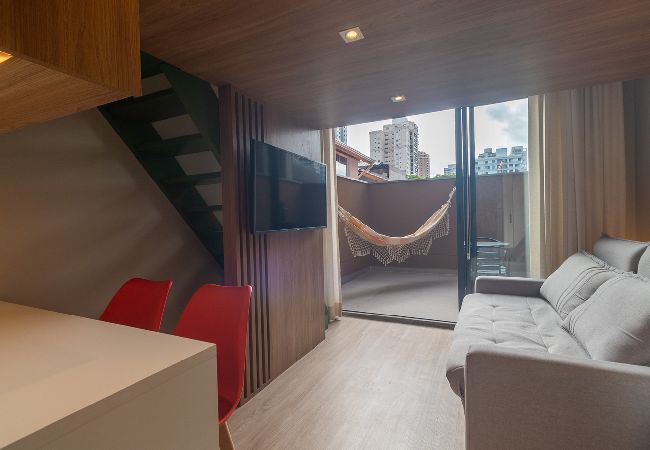 Apartamento em São Paulo - Loft em Perdizes c Varanda, Academia e Piscina Apartamento em São Paulo - Loft em Perdizes c Varanda, Academia e Piscina