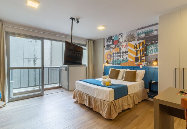 Apartamento em Rio de Janeiro - 4 minutos do Arcos da Lapa | M404B Apartamento em Rio de Janeiro - 4 minutos do Arcos da Lapa | M404B