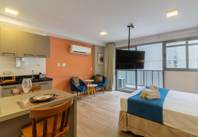 Apartamento em Rio de Janeiro - 4 minutos do Arcos da Lapa | M404B Apartamento em Rio de Janeiro - 4 minutos do Arcos da Lapa | M404B