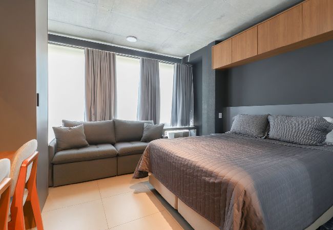 Apartamento em São Paulo - Flat moderno perto do metrô e do Parque Ibirapuera Apartamento em São Paulo - Flat moderno perto do metrô e do Parque Ibirapuera