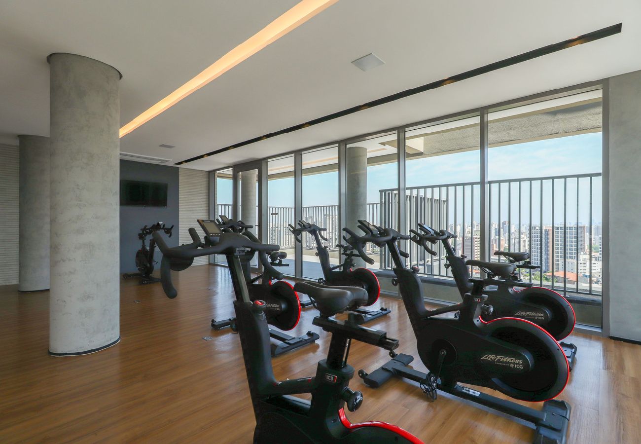 Apartamento em São Paulo - Flat moderno perto do metrô e do Parque Ibirapuera Apartamento em São Paulo - Flat moderno perto do metrô e do Parque Ibirapuera