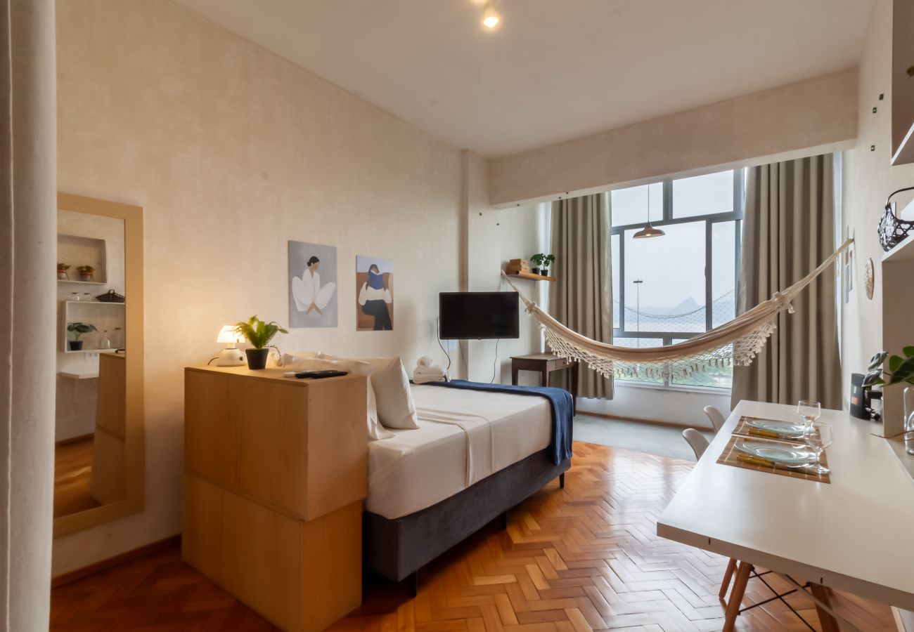 Estúdio em Rio de Janeiro - Vista mar e pão de açúcar | PRF805 