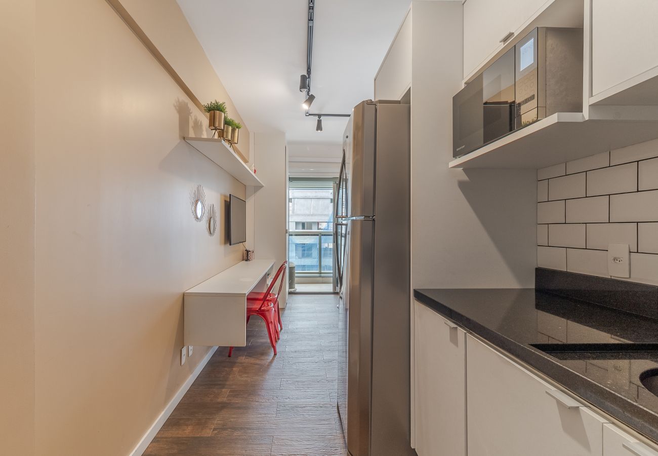 Studio in São Paulo - REP1203 - New Studio 50mts From Subway With Amazing View Studio in São Paulo - REP1203 - New Studio 50mts From Subway With Amazing View