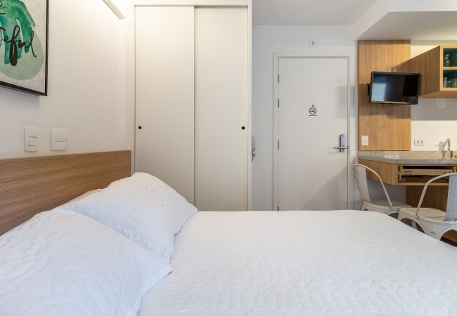 Studio in São Paulo -  SSAOLUIZ419  - Charming on AV São Luiz next to the subway with swimming pool Studio in São Paulo -  SSAOLUIZ419  - Charming on AV São Luiz next to the subway with swimming pool