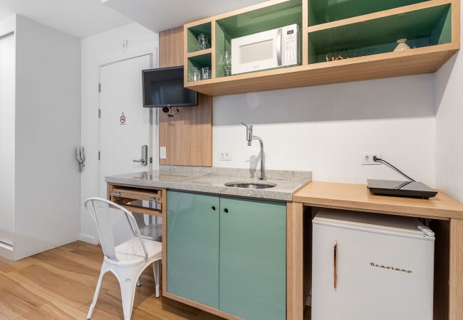 Studio in São Paulo -  SSAOLUIZ419  - Charming on AV São Luiz next to the subway with swimming pool Studio in São Paulo -  SSAOLUIZ419  - Charming on AV São Luiz next to the subway with swimming pool