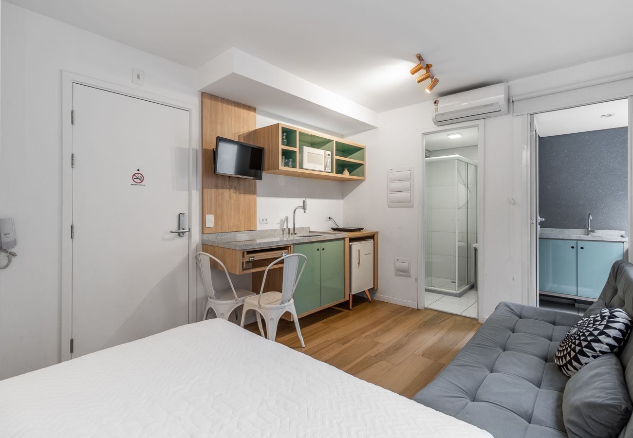 Studio in São Paulo -  SSAOLUIZ419  - Charming on AV São Luiz next to the subway with swimming pool Studio in São Paulo -  SSAOLUIZ419  - Charming on AV São Luiz next to the subway with swimming pool