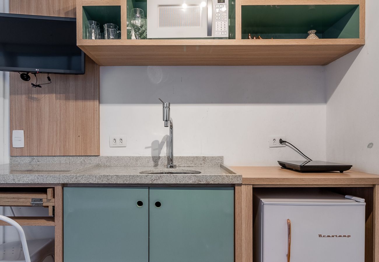 Studio in São Paulo -  SSAOLUIZ419  - Charming on AV São Luiz next to the subway with swimming pool Studio in São Paulo -  SSAOLUIZ419  - Charming on AV São Luiz next to the subway with swimming pool