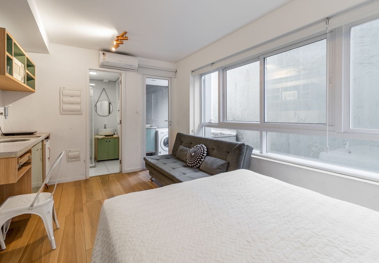 Studio in São Paulo -  SSAOLUIZ419  - Charming on AV São Luiz next to the subway with swimming pool Studio in São Paulo -  SSAOLUIZ419  - Charming on AV São Luiz next to the subway with swimming pool