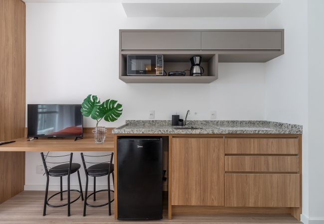 Studio in São Paulo - BENTO304 Complete Studio w/ Pool and Gym Studio in São Paulo - BENTO304 Complete Studio w/ Pool and Gym