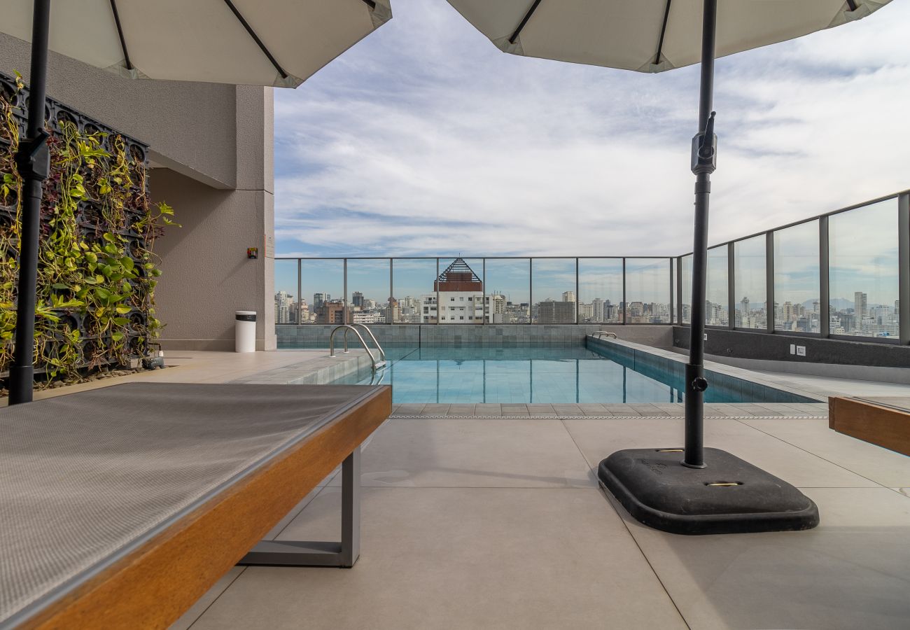 Studio in São Paulo - BENTO304 Complete Studio w/ Pool and Gym Studio in São Paulo - BENTO304 Complete Studio w/ Pool and Gym