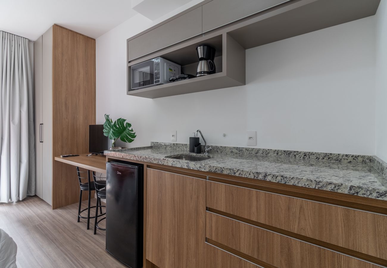 Studio in São Paulo - BENTO304 Complete Studio w/ Pool and Gym Studio in São Paulo - BENTO304 Complete Studio w/ Pool and Gym