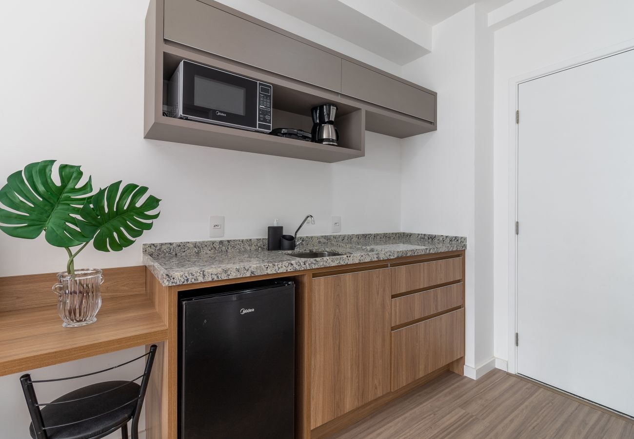 Studio in São Paulo - BENTO304 Complete Studio w/ Pool and Gym Studio in São Paulo - BENTO304 Complete Studio w/ Pool and Gym