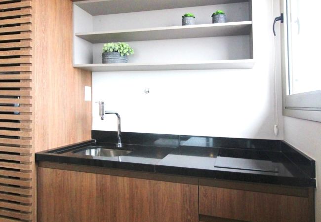 Studio in São Paulo - Apto nos Jardins com Ar/Wifi/Piscina Studio in São Paulo - Apto nos Jardins com Ar/Wifi/Piscina