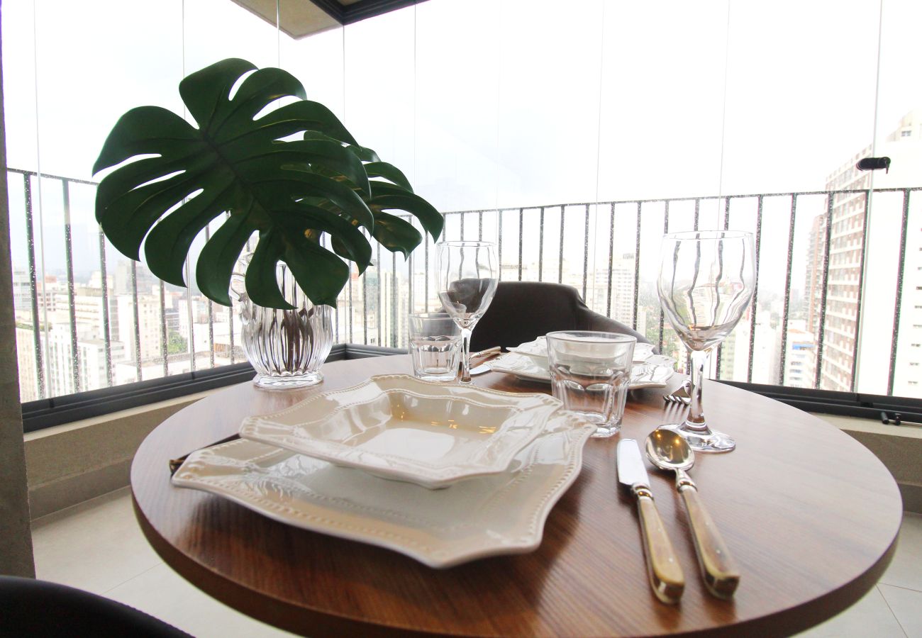 Studio in São Paulo - Apto nos Jardins com Ar/Wifi/Piscina Studio in São Paulo - Apto nos Jardins com Ar/Wifi/Piscina