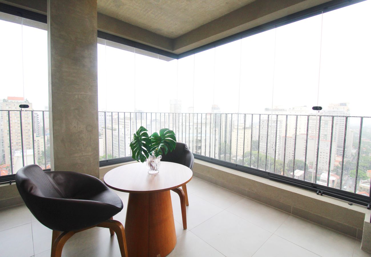 Studio in São Paulo - Apto nos Jardins com Ar/Wifi/Piscina Studio in São Paulo - Apto nos Jardins com Ar/Wifi/Piscina