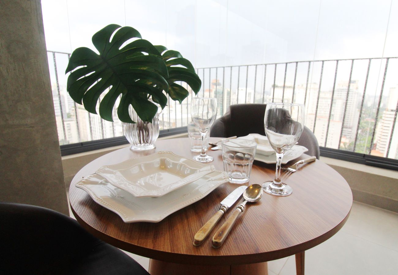 Studio in São Paulo - Apto nos Jardins com Ar/Wifi/Piscina Studio in São Paulo - Apto nos Jardins com Ar/Wifi/Piscina