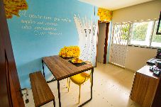 Apartment in São Luís - Loft c varanda e pisc bem localizado a 7min do mar