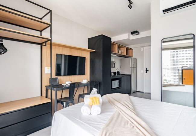 Studio in São Paulo - Refuge in São Paulo with swimming pool | SP-P2003B Studio in São Paulo - Refuge in São Paulo with swimming pool | SP-P2003B