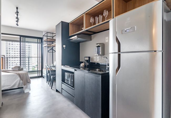 Studio in São Paulo - Refuge in São Paulo with swimming pool | SP-P2003B Studio in São Paulo - Refuge in São Paulo with swimming pool | SP-P2003B