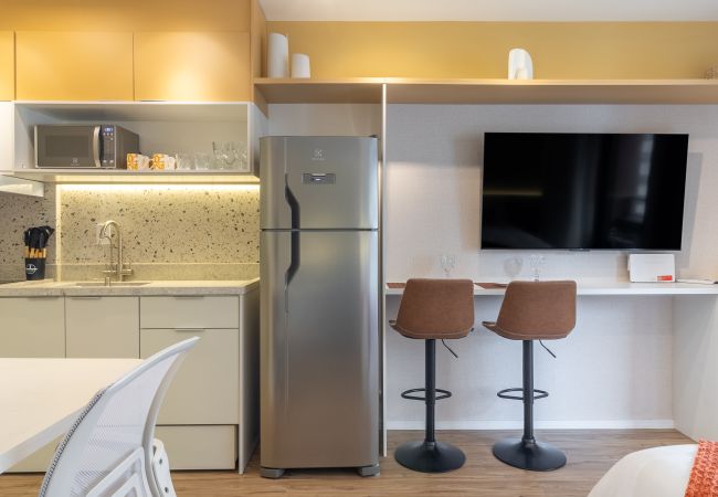 Studio in São Paulo - Complete Studio in Perdizes: PUC one step away, with Swimming Pool and Fitness Studio in São Paulo - Complete Studio in Perdizes: PUC one step away, with Swimming Pool and Fitness