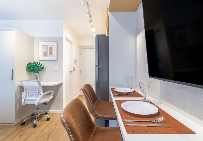 Studio in São Paulo - Complete Studio in Perdizes: PUC one step away, with Swimming Pool and Fitness Studio in São Paulo - Complete Studio in Perdizes: PUC one step away, with Swimming Pool and Fitness